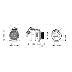 AC Compressor - AVA BWAK306