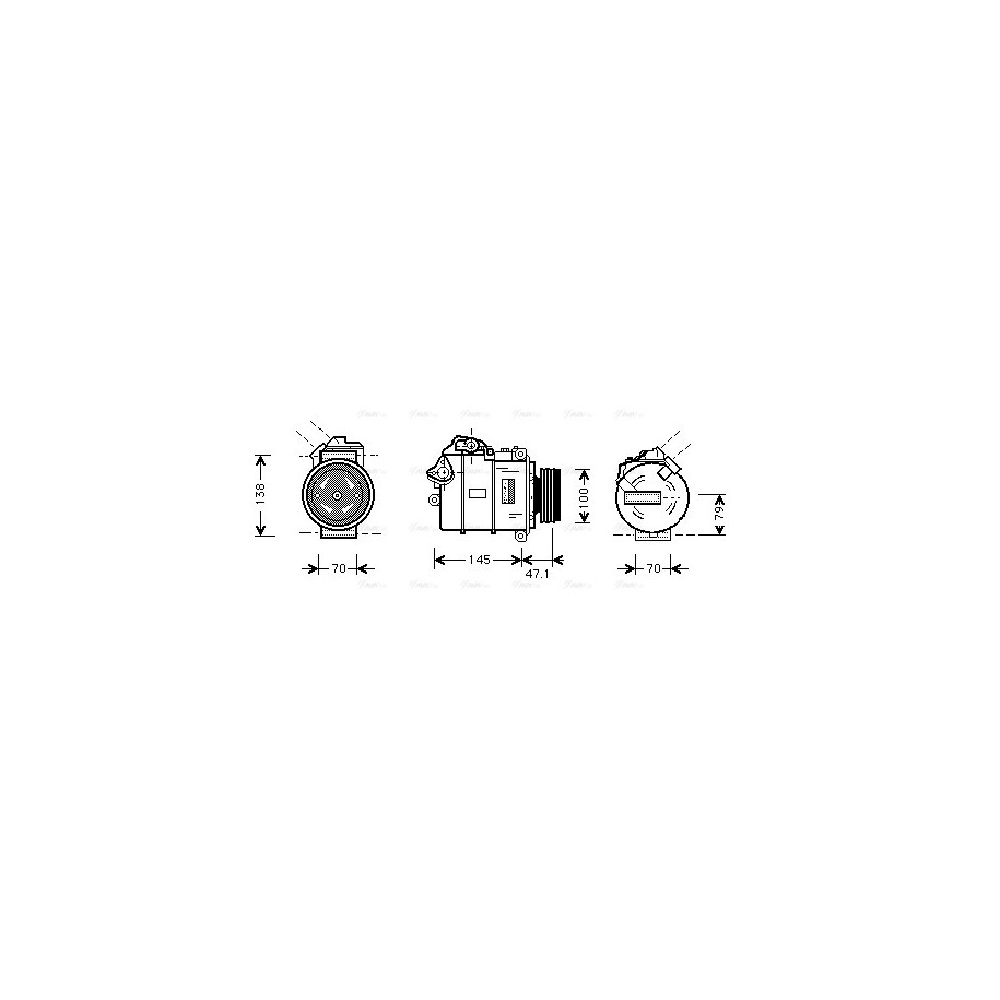 AC Compressor - AVA BWAK306