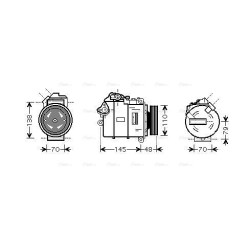 AC Compressor - AVA BWAK317