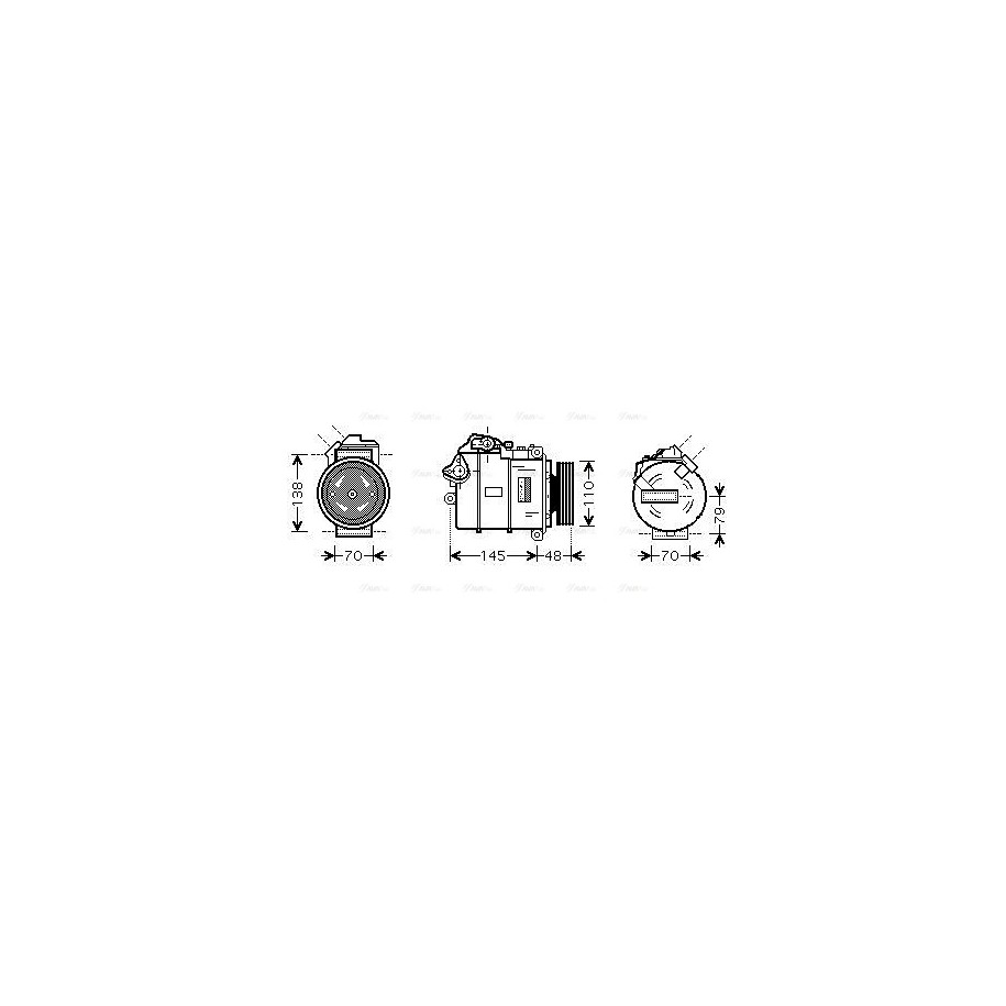 AC Compressor - AVA BWAK317