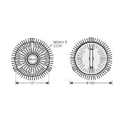 Fan Clutch - AVA BWC323