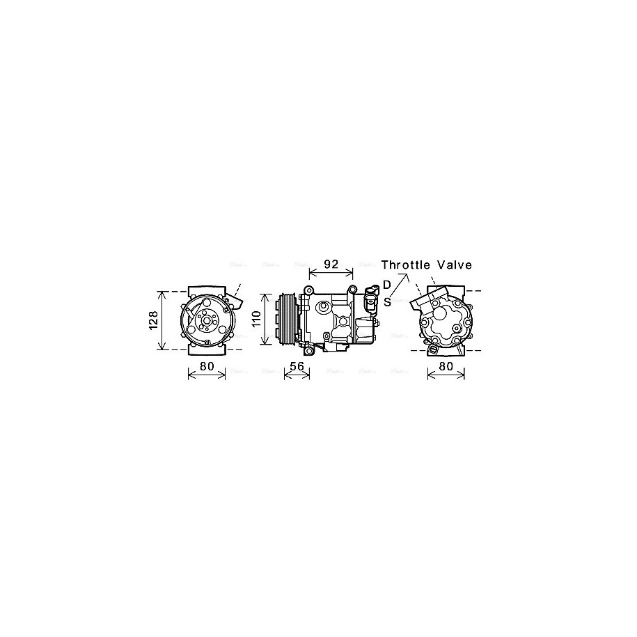 AC Compressor - AVA BWK416