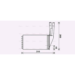 Heater Matrix - AVA CN6313