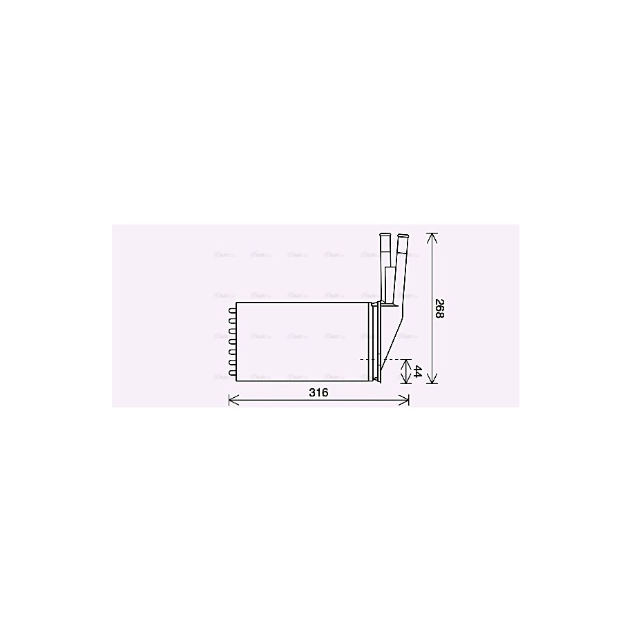 Heater Matrix - AVA CN6313