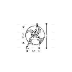 Radiator Fan - AVA CN7538
