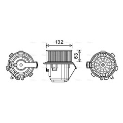 Heater Blower Motor - AVA CN8298