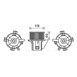 Heater Blower Motor - AVA CN8299