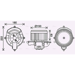 Heater Blower Motor - AVA CN8310