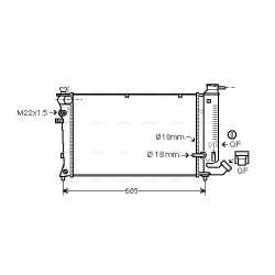 Radiator - Engine Cooling - AVA CNA2114