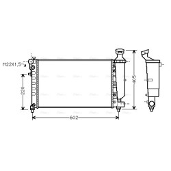 Radiator - Engine Cooling - AVA CNA2118