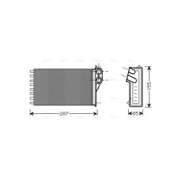 Heater Matrix - AVA CNA6232