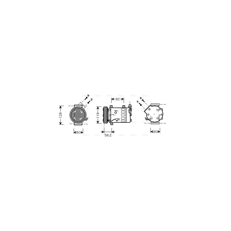 AC Compressor - AVA CNAK237
