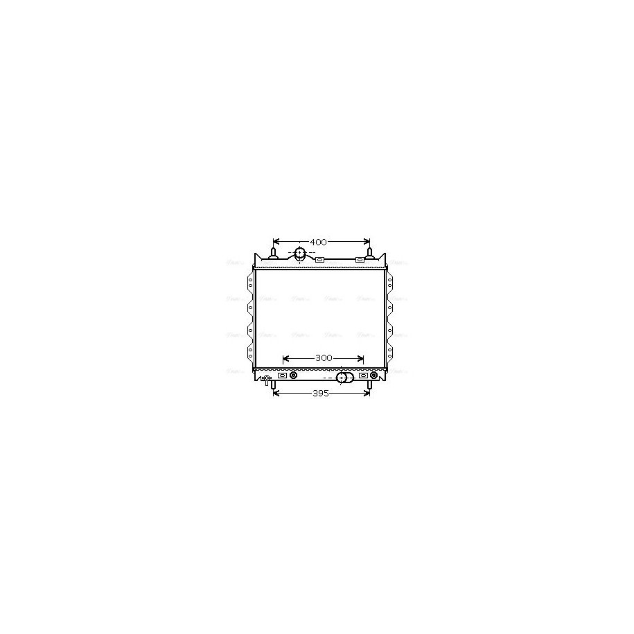 Radiator - Engine Cooling - AVA CR2072