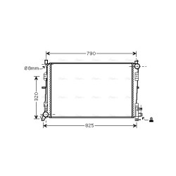 Radiator - Engine Cooling - AVA CR2092