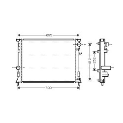 Radiator - Engine Cooling - AVA CR2097