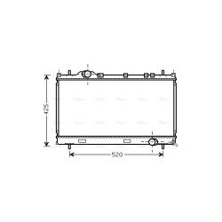 Radiator - Engine Cooling - AVA CR2101