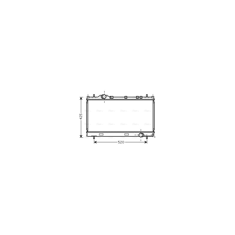 Radiator - Engine Cooling - AVA CR2101