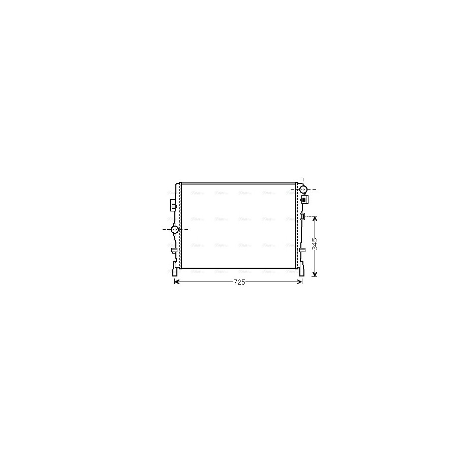 Radiator - Engine Cooling - AVA CR2105