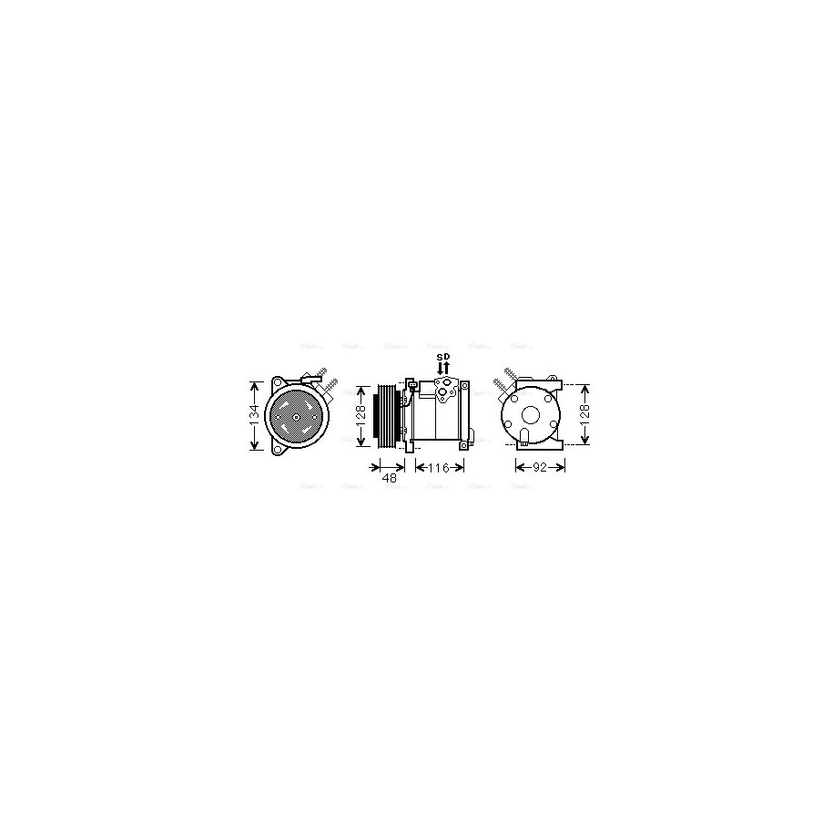AC Compressor - AVA CRAK102