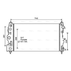 Radiator - Engine Cooling - AVA CT2046