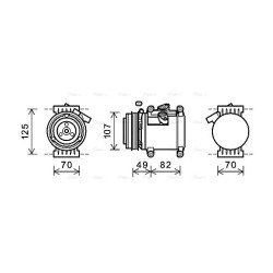 AC Compressor - AVA CTK039