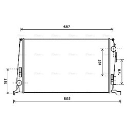 Radiator - Engine Cooling - AVA DAA2005