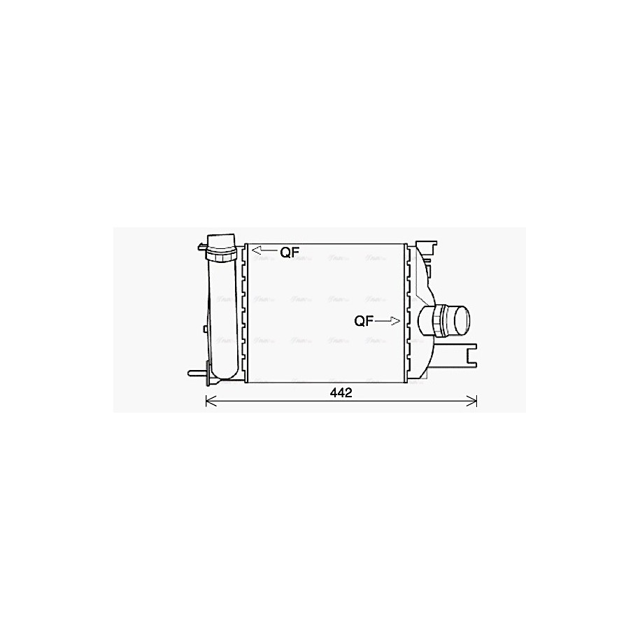 Intercooler - AVA DAA4013