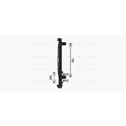 Radiator - Engine Cooling - AVA DF2098
