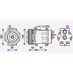 AC Compressor - AVA DFAK073
