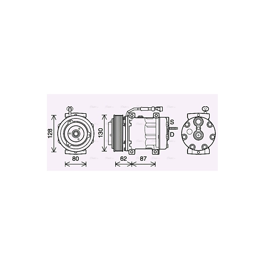 AC Compressor - AVA DFAK073