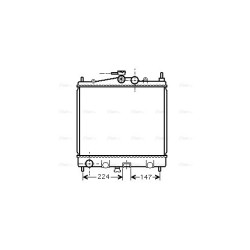 Radiator - Engine Cooling - AVA DN2210