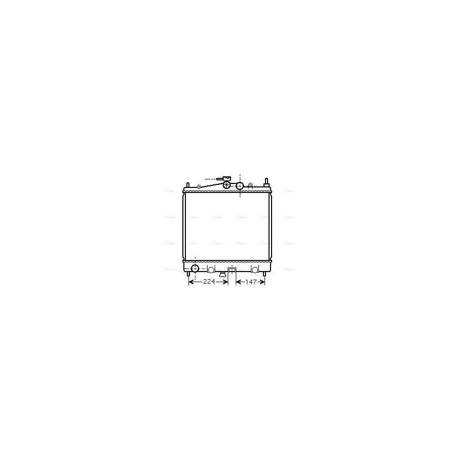 Radiator - Engine Cooling - AVA DN2210