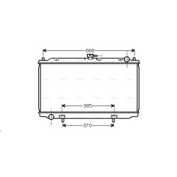 Radiator - Engine Cooling - AVA DN2220