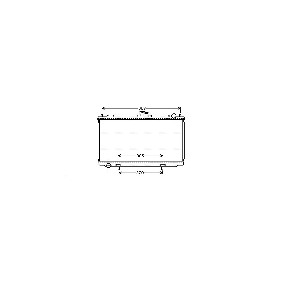 Radiator - Engine Cooling - AVA DN2220
