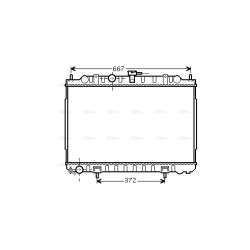 Radiator - Engine Cooling - AVA DN2238