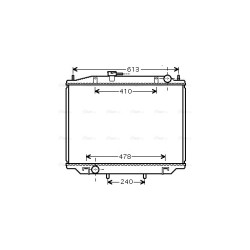 Radiator - Engine Cooling - AVA DN2300