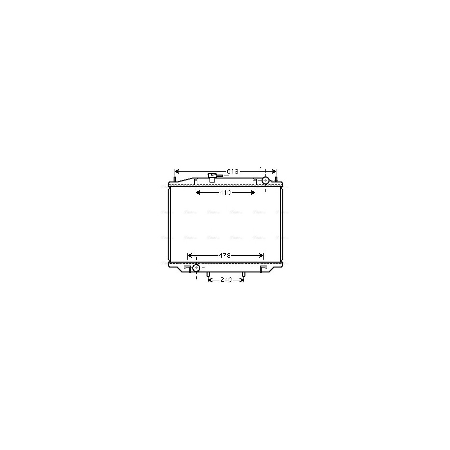 Radiator - Engine Cooling - AVA DN2300