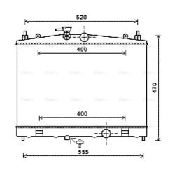 Radiator - Engine Cooling - AVA DN2338