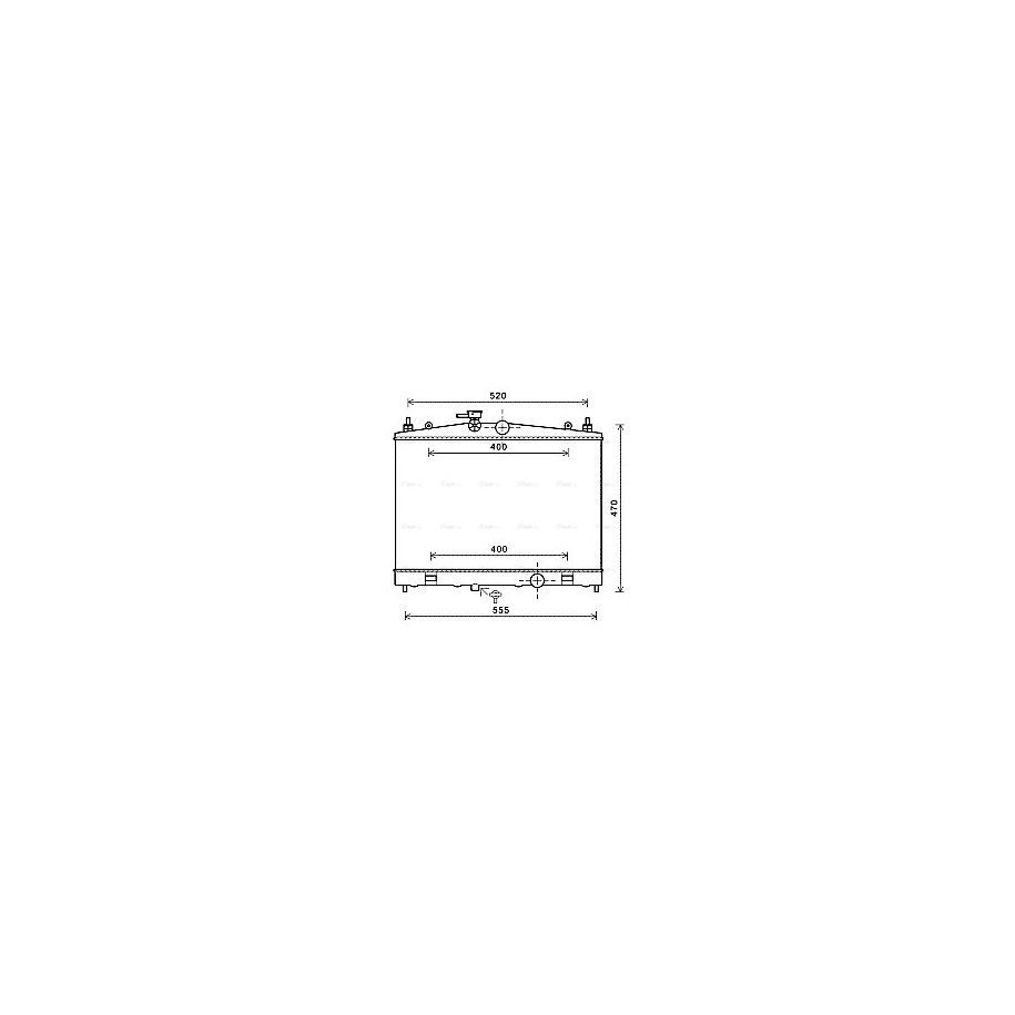 Radiator - Engine Cooling - AVA DN2338