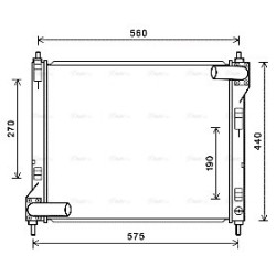 Radiator - Engine Cooling - AVA DN2354