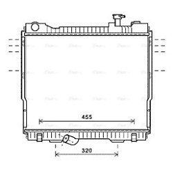 Radiator - Engine Cooling - AVA DN2418