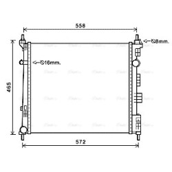 Radiator - Engine Cooling - AVA DN2425