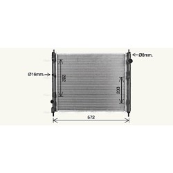 Radiator - Engine Cooling - AVA DN2477