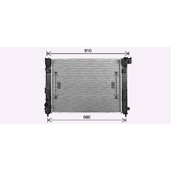 Radiator - Engine Cooling - AVA DN2480