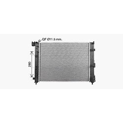 Radiator - Engine Cooling - AVA DN2480