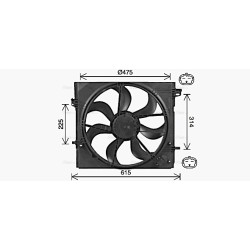 Radiator Fan - AVA DN7540