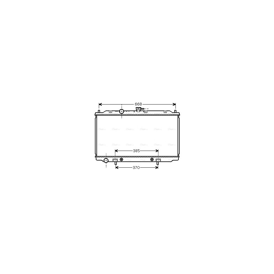 Radiator - Engine Cooling - AVA DNA2218