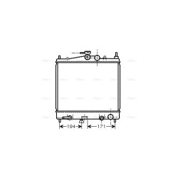 Radiator - Engine Cooling - AVA DNA2248