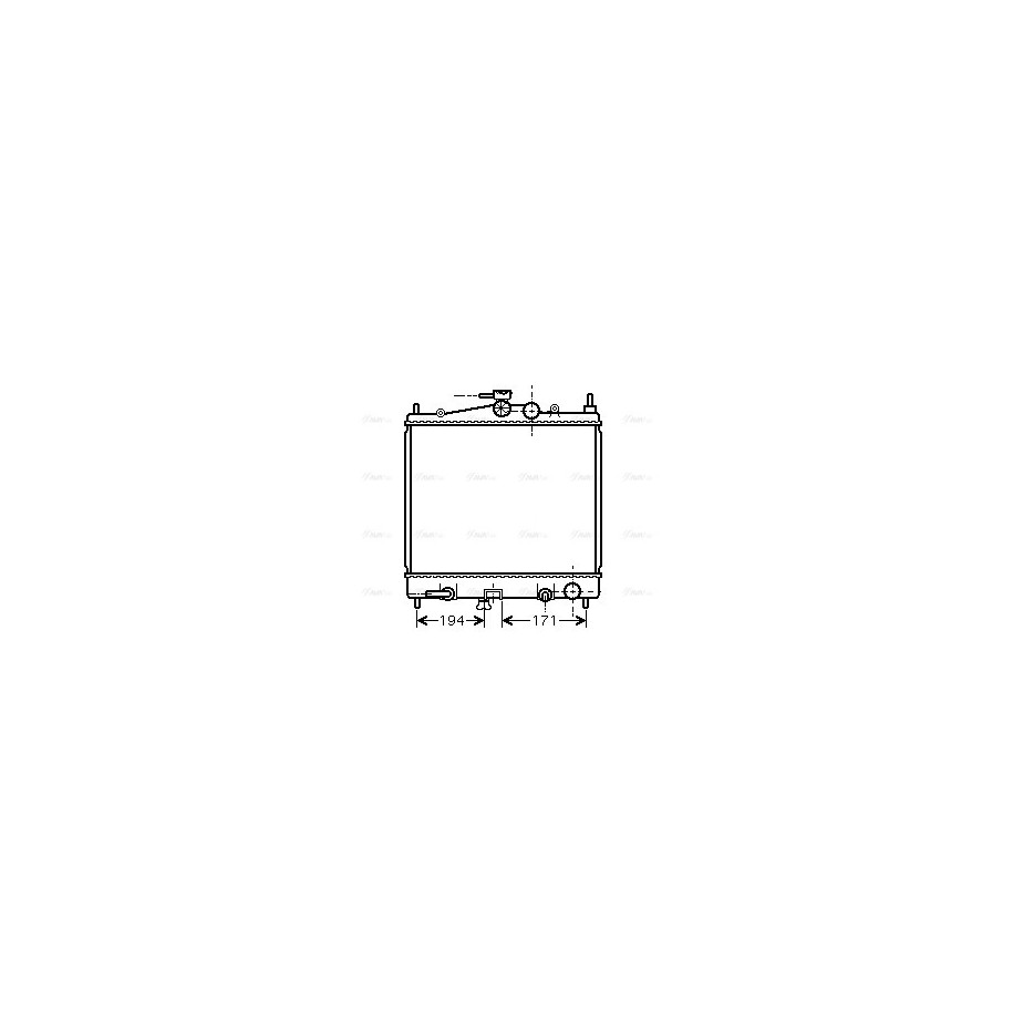 Radiator - Engine Cooling - AVA DNA2248