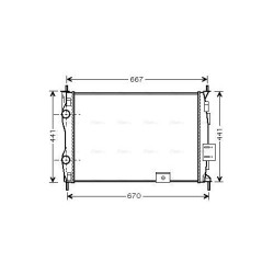 Radiator - Engine Cooling - AVA DNA2279